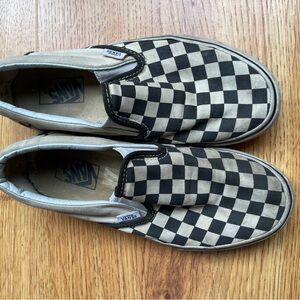 Vans Women’s Classic Checkerboard Slip-On - Black & White